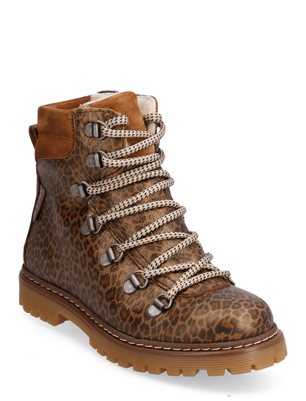 Boots - Flat - With Lace And Zip Vinterstøvler Med Snøre Brown ANGULUS