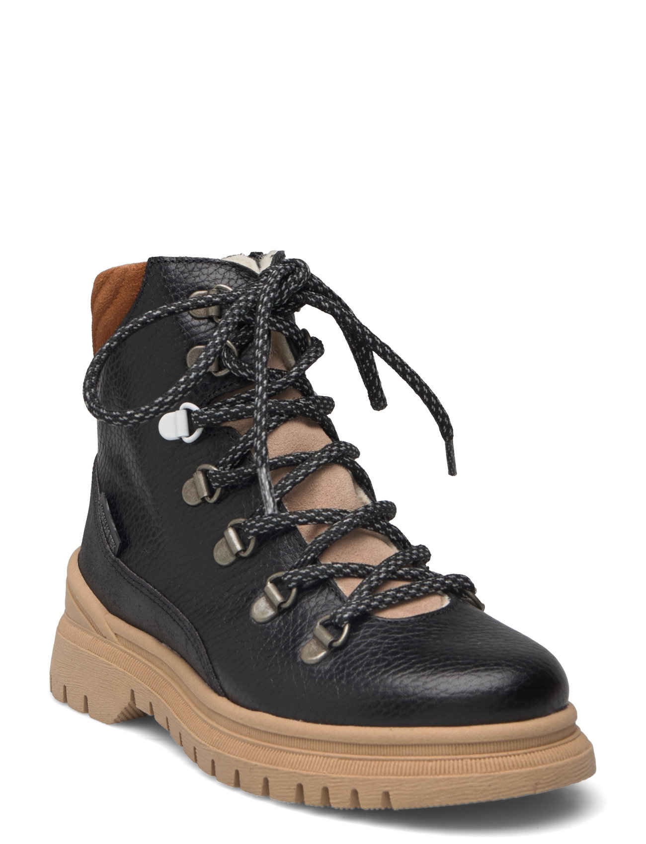 Boots - Flat - With Lace And Zip Black ANGULUS 177645