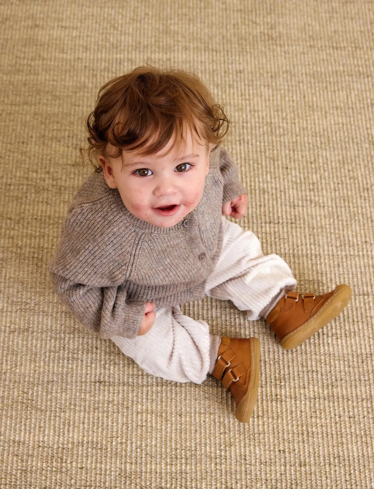 ANGULUS Booties - Flat - With Velcro, 19, Brown, Sko > Støvler, Børn