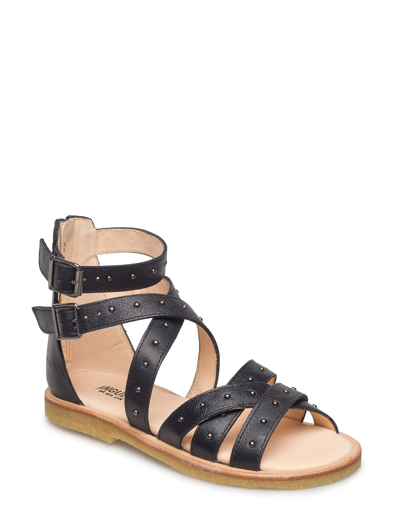 Sandal Med Studs And Zipper Sandalen Zwart Angulus angulus kopen in de aanbieding Sandal Med Studs And Zipper Sandalen Zwart Angulus angulus kopen in de aanbieding