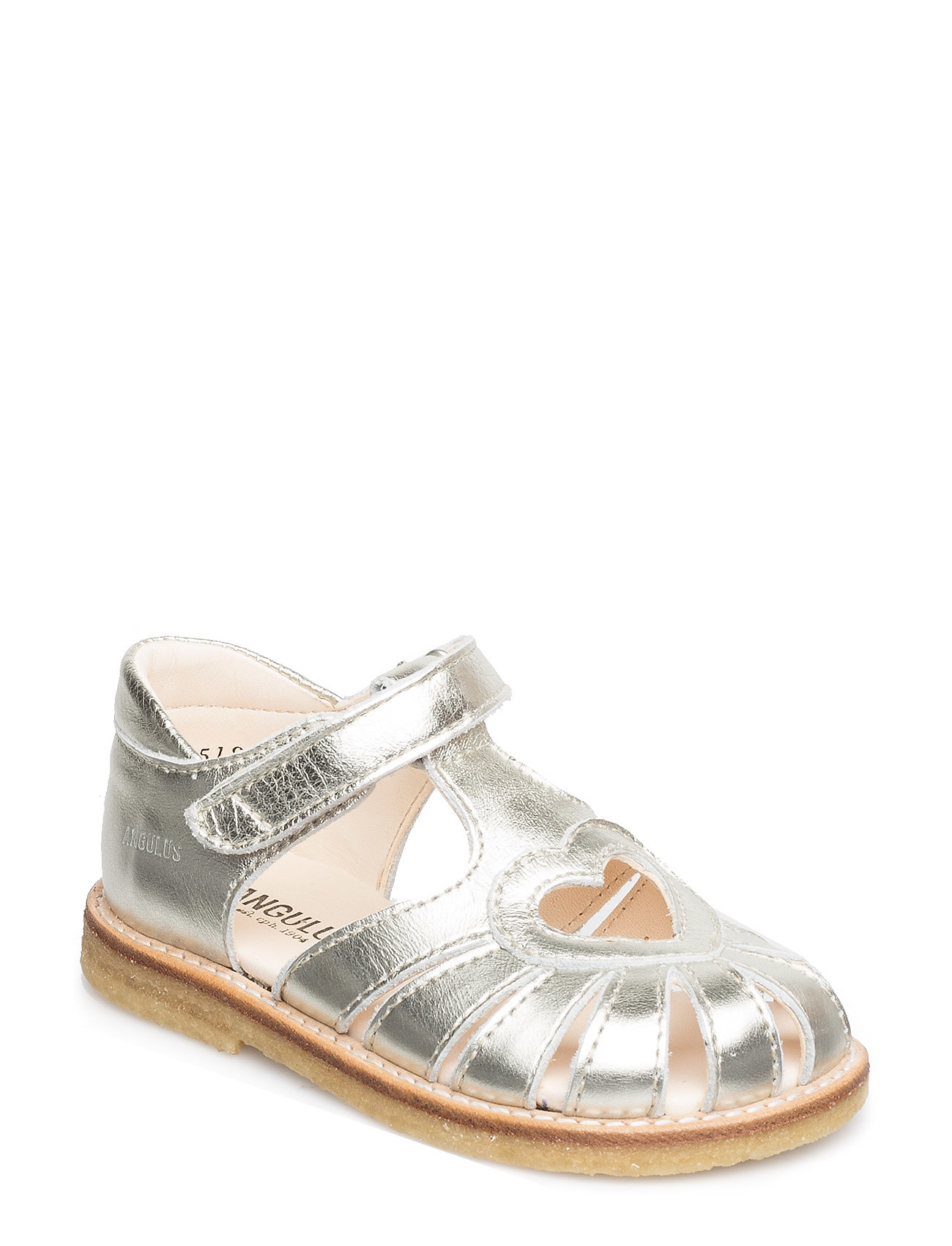 Sandal With Heart Detail Sandalen Schoenen Zilver Angulus angulus kopen in de aanbieding