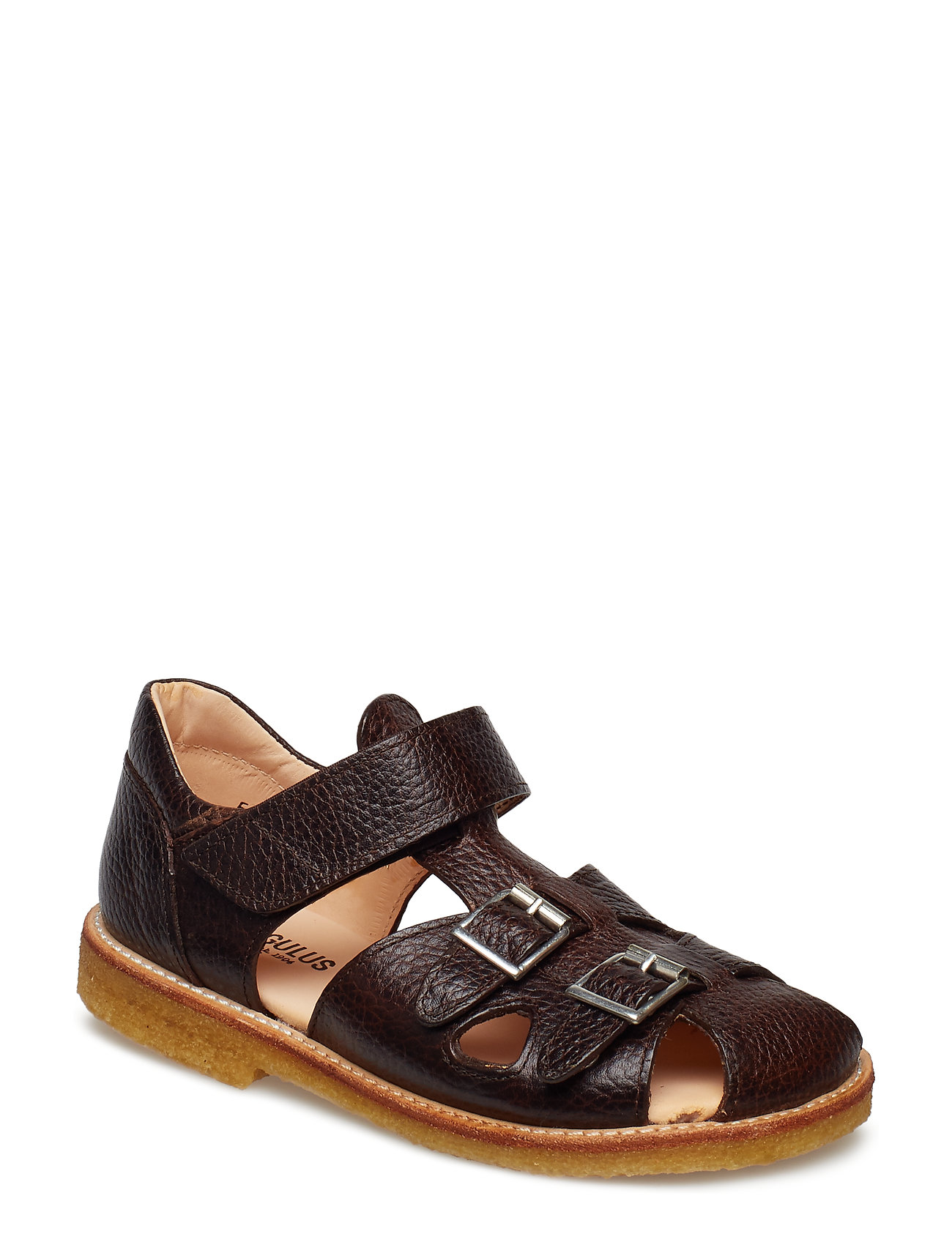 Sandal With Two Buckles In Front Sandalen Schoenen Bruin Angulus angulus kopen in de aanbieding Sandal With Two Buckles In Front Sandalen Schoenen Bruin Angulus angulus kopen in de aanbieding