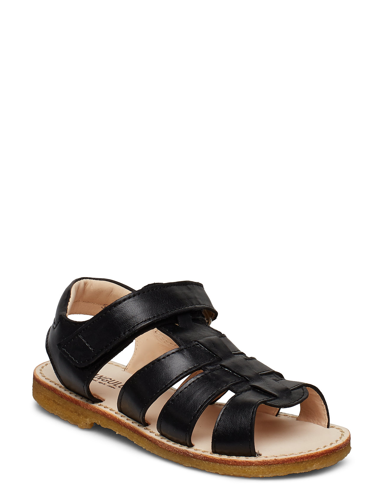 Sandals Flat Open Toe Op Sandalen Zwart Angulus angulus kopen in de aanbieding Sandals Flat Open Toe Op Sandalen Zwart Angulus angulus kopen in de aanbieding
