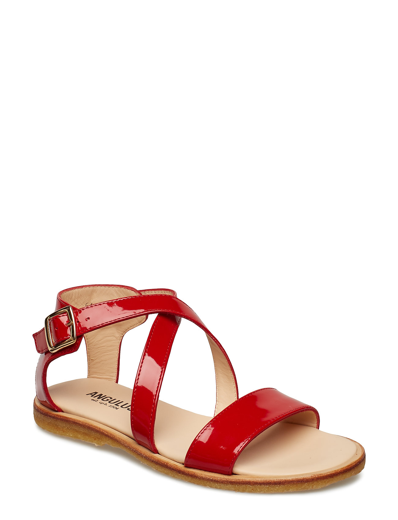 5442 Platte Sandalen Rood Angulus angulus kopen in de aanbieding