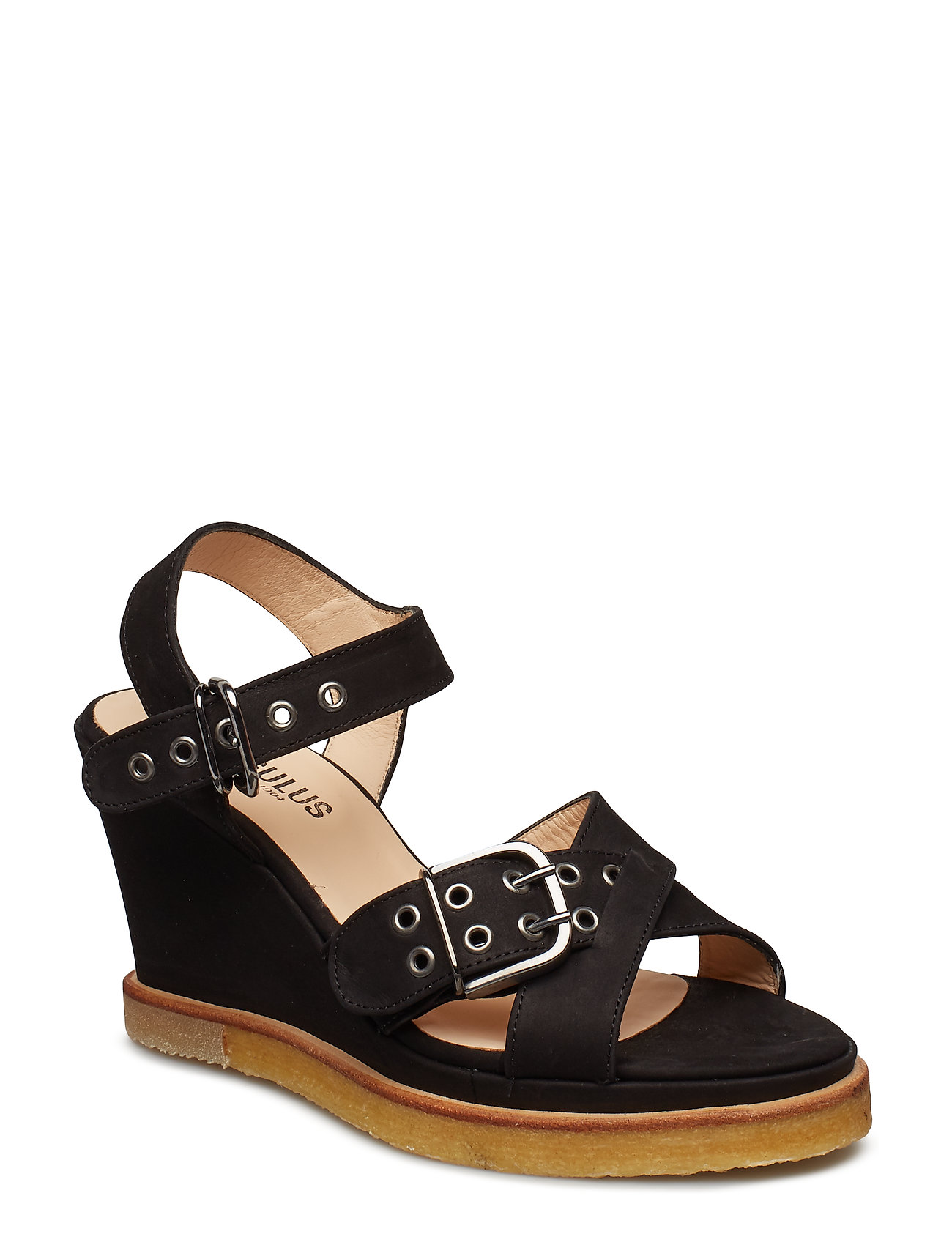 Sandals Wedge Sandaal Met Hak Zwart Angulus angulus kopen in de aanbieding Sandals Wedge Sandaal Met Hak Zwart Angulus angulus kopen in de aanbieding