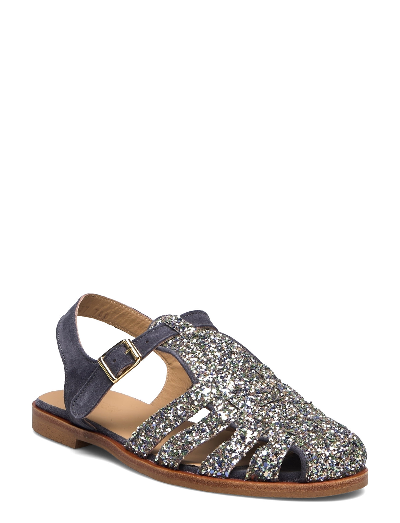 Sandals - Flat - Closed Toe - Op Flate Sandaler Navy ANGULUS