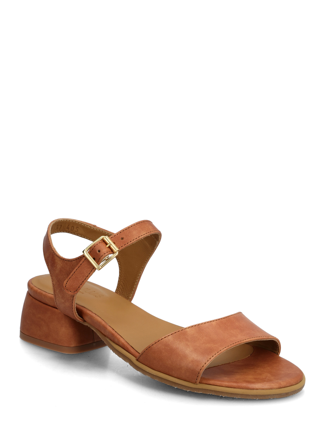 ANGULUS Sandals - Block Heels, 37, Brown, Hæle > Sandaler Med Hæl, Dame
