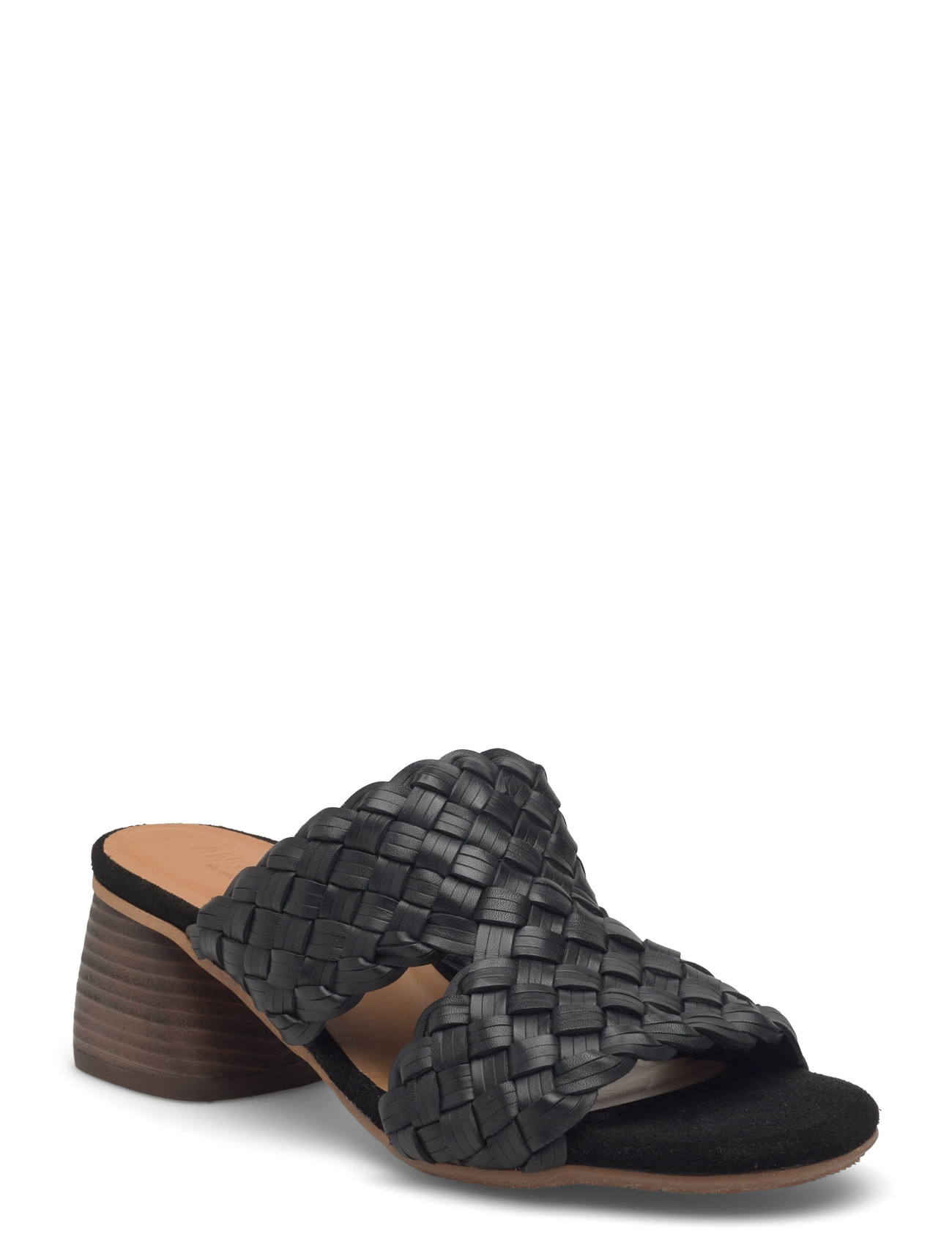 ANGULUS Sandals - Block Heels, 39.5, Black, Hæle > Sandaler Med Hæl, Dame