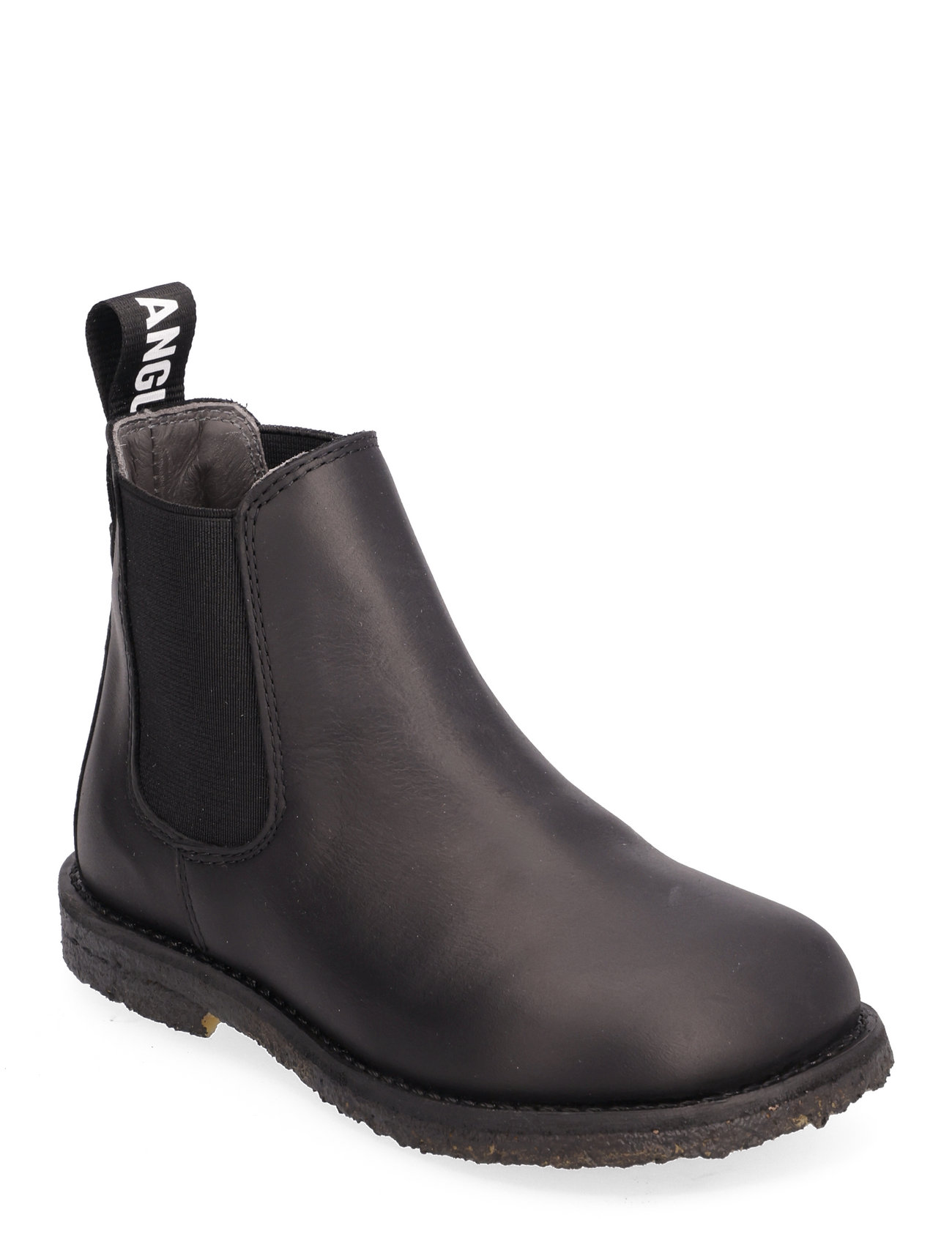 Booties - Flat - With Elastic Boots Støvler Black ANGULUS