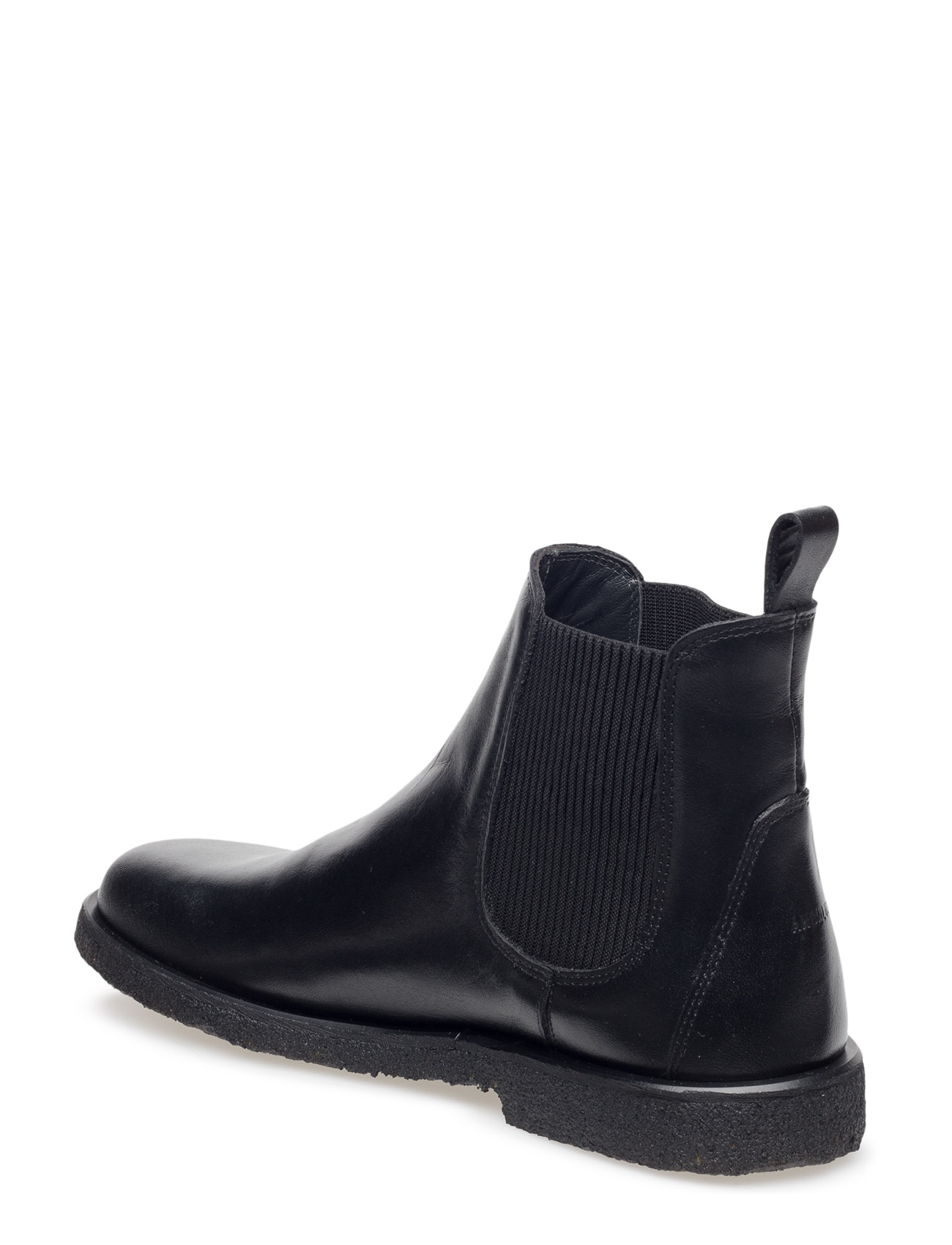 Booties-Flat - With Elastic Shoes Chelsea Boots Musta ANGULUS