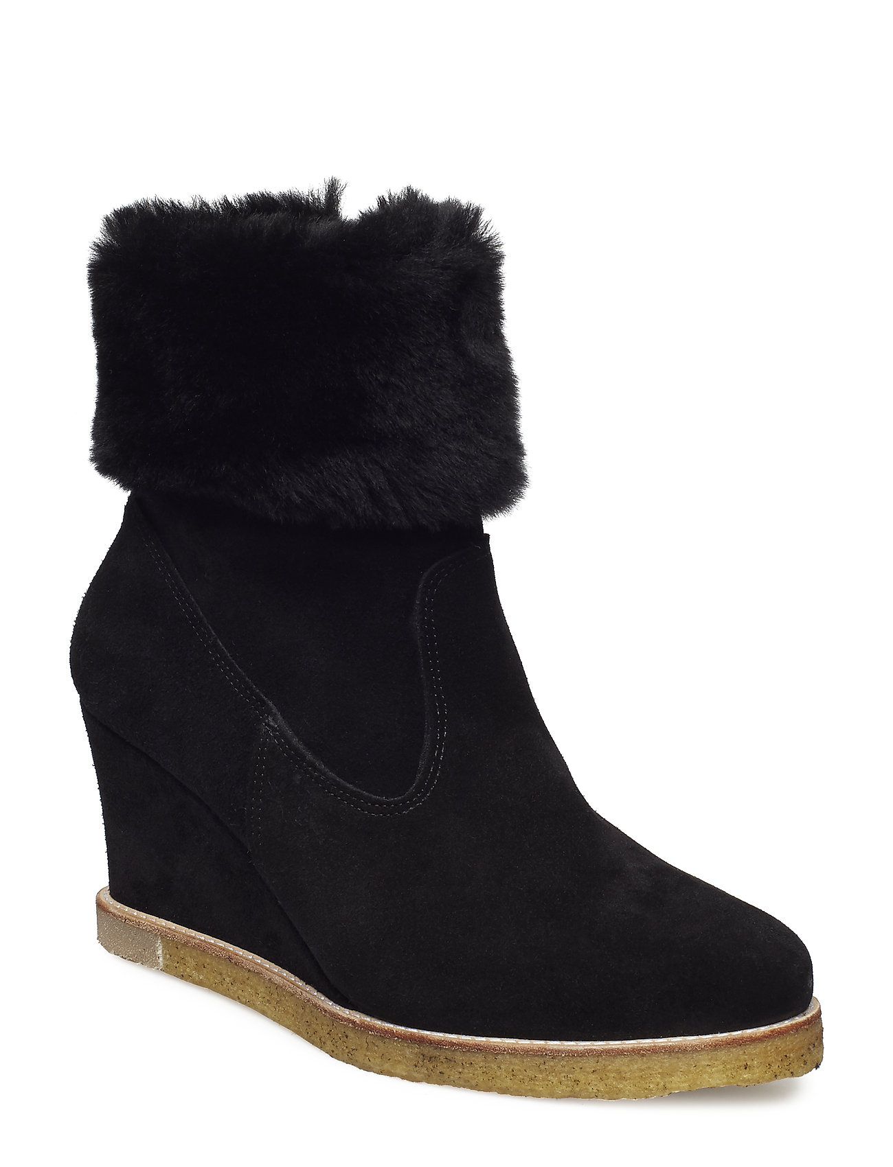 Booties Wedge Ankle Boots Met Hak Zwart Angulus angulus kopen in de aanbieding Booties Wedge Ankle Boots Met Hak Zwart Angulus angulus kopen in de aanbieding