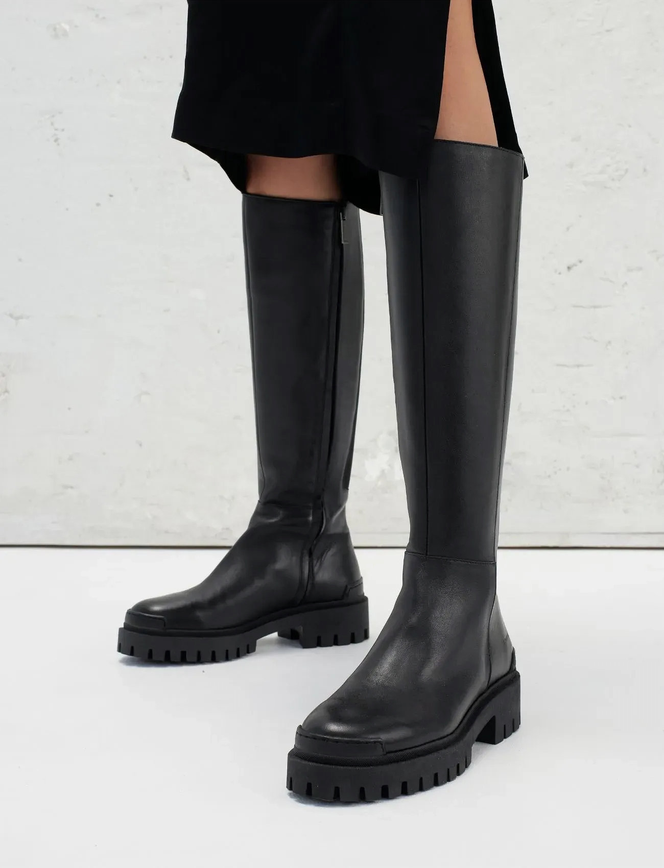 ANGULUS Boots - Flat, 41, Black, Støvler > Lange, Dame