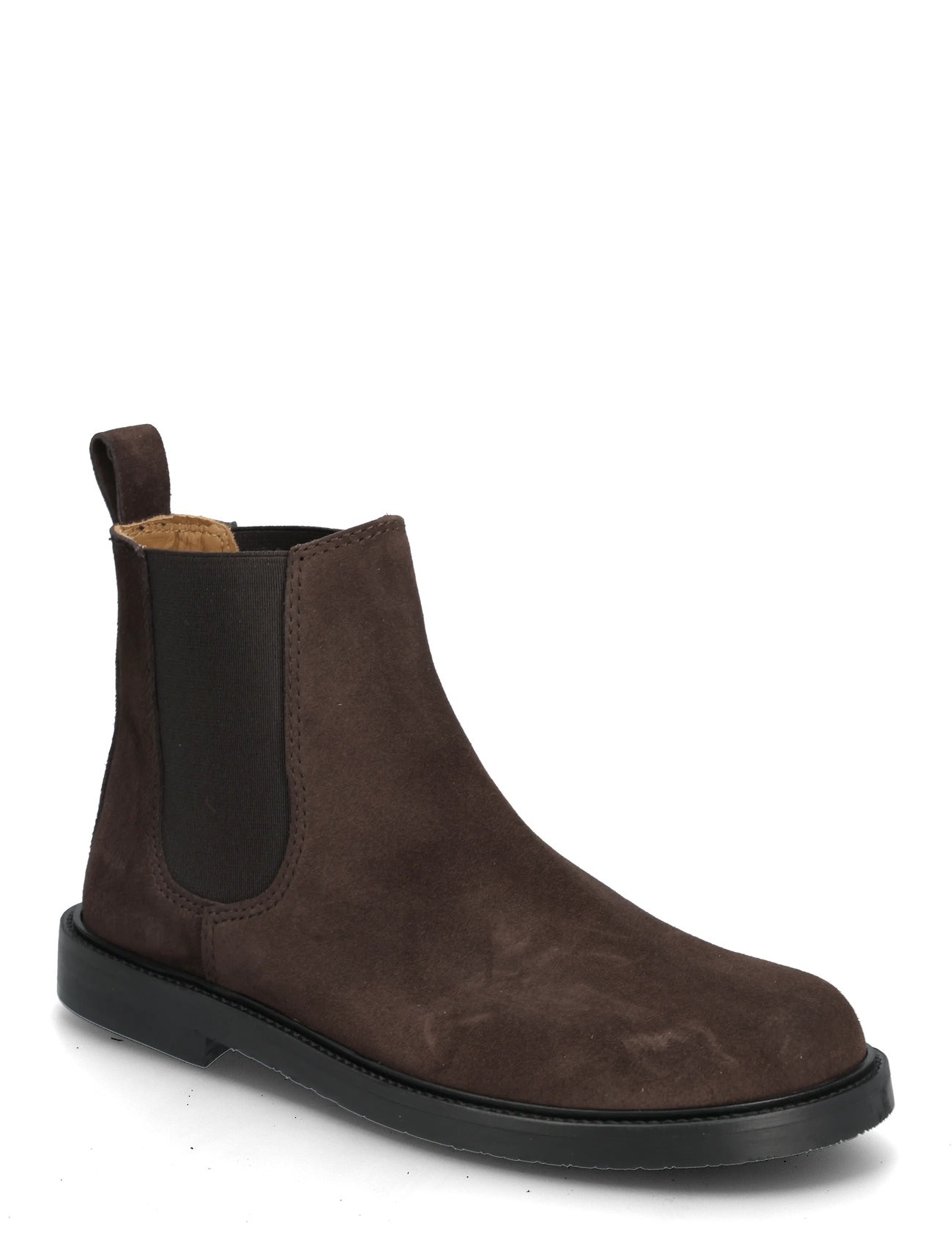 ANGULUS Booties - Flat - With Elastic, 39, Brown, Ankelstøvler > Ankelstøvler Med Flad Hæl, Dame