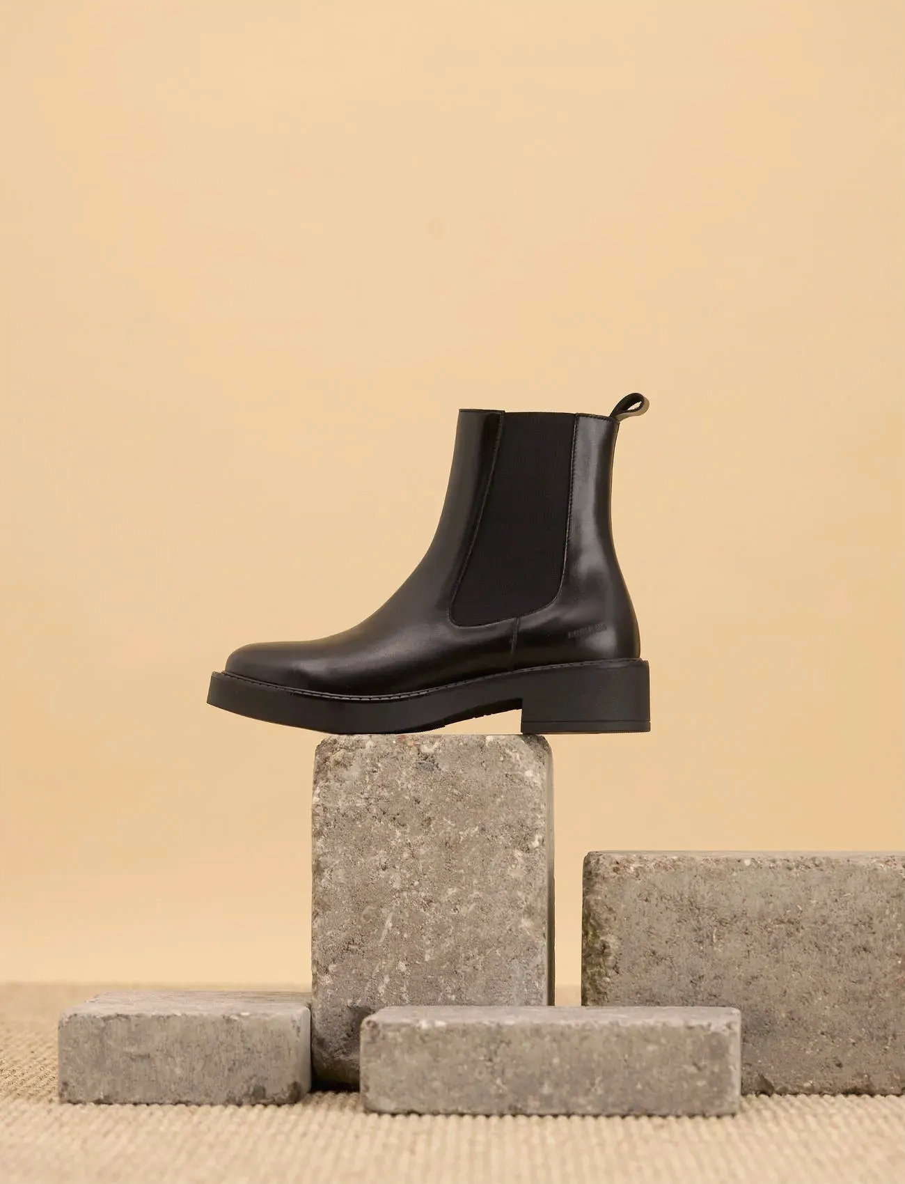 ANGULUS Booties - Flat - With Elastic, 36, Black, Ankelstøvler > Ankelstøvler Med Flad Hæl, Dame