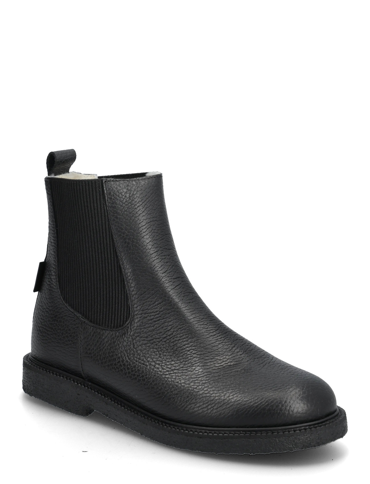 ANGULUS Booties - Flat - With Elastic, 38, Black, Støvler > Chelsea-Støvler, Dame