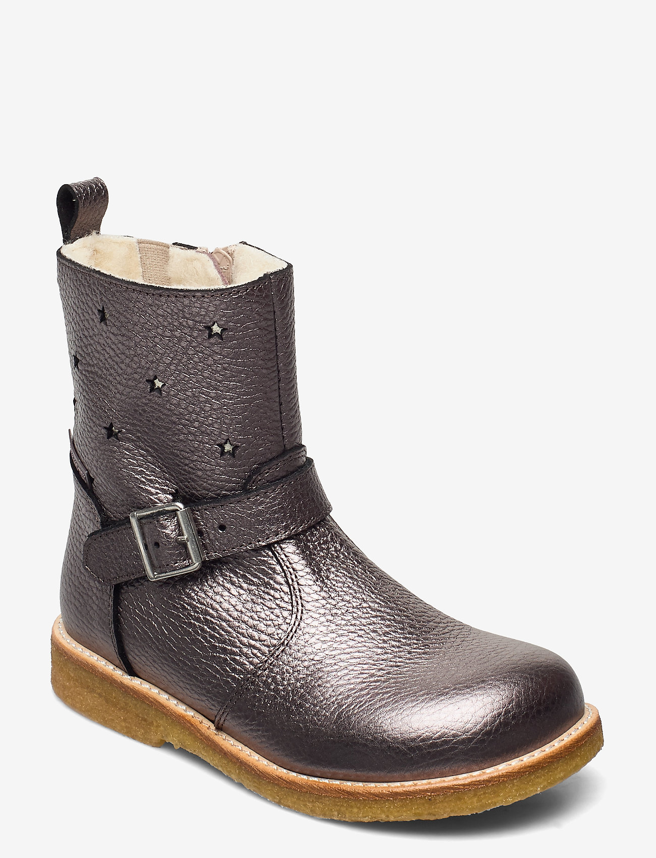 ANGULUS - Boots - flat - with zipper - saappaat - 1538/1325/2202/010 mauve s./c/ - 0