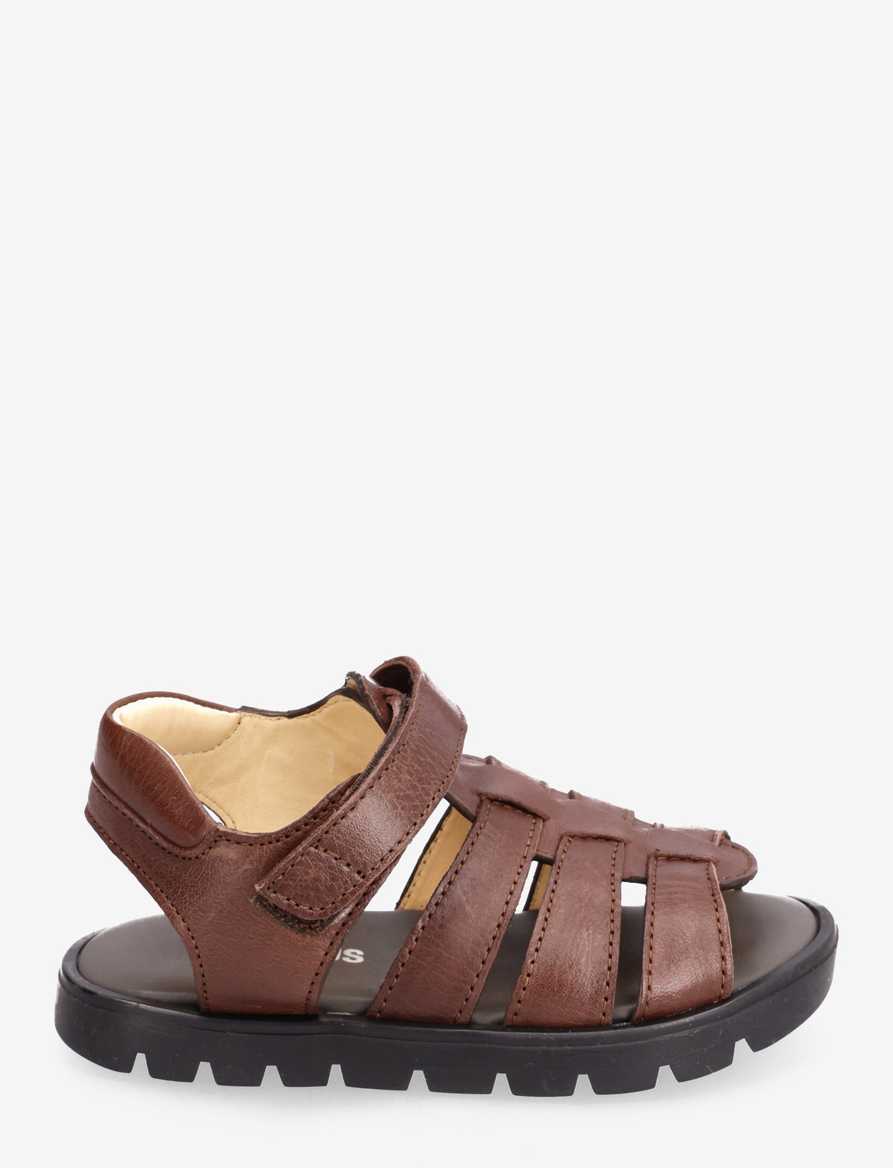 ANGULUS - Sandals - flat - open toe - op - remmisandaalit - 1547 dark brown - 1