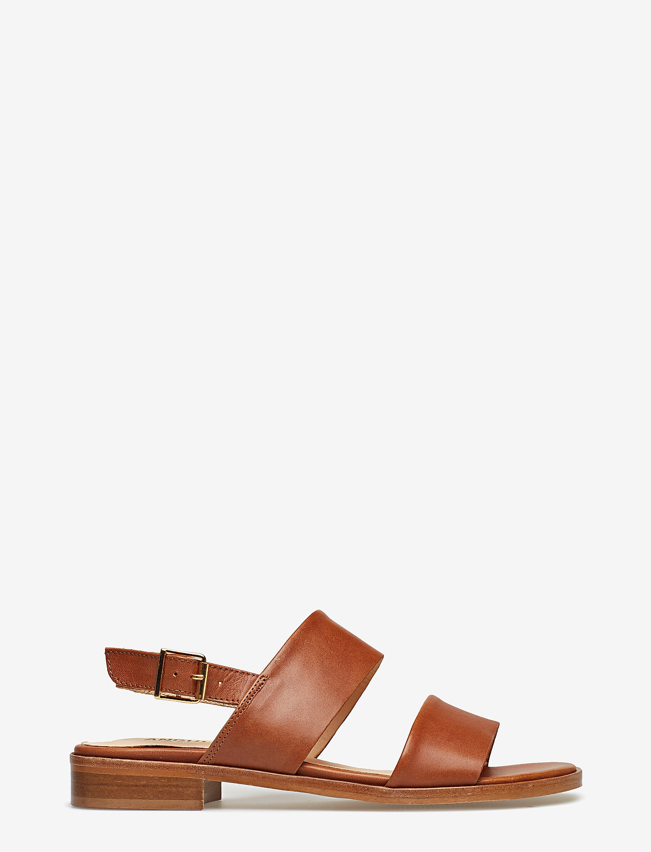 tan studded flat sandals