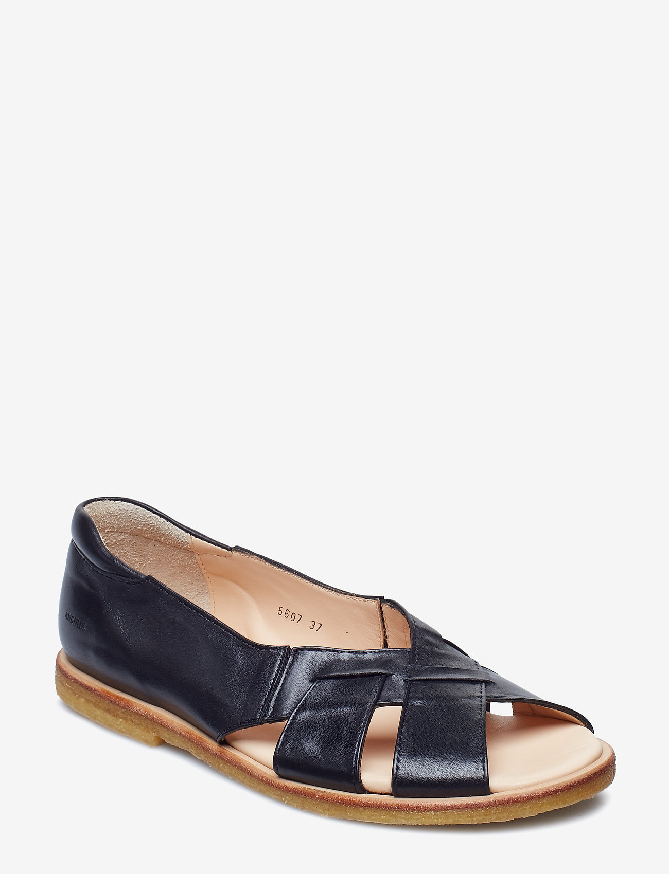 simple black sandals flat
