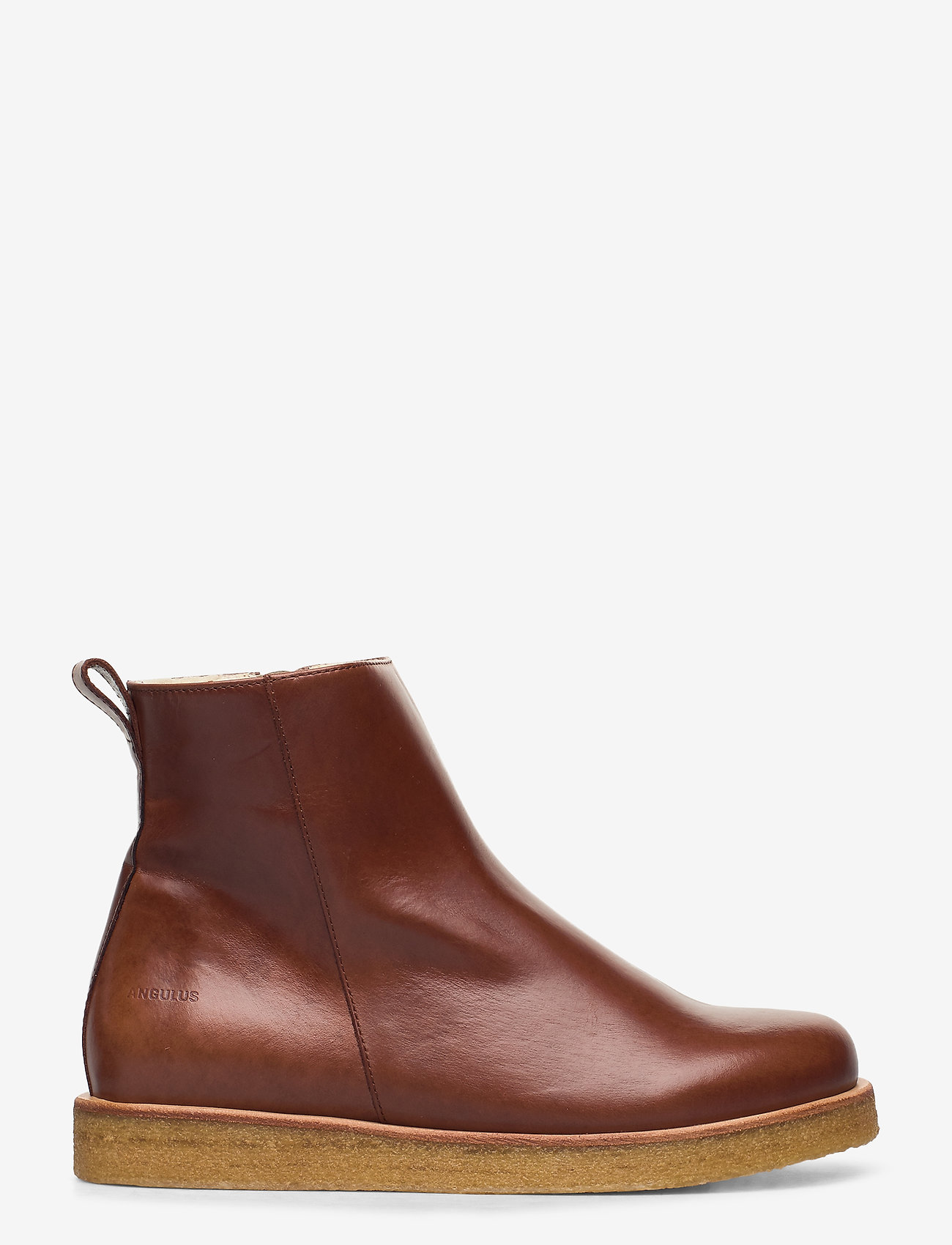ANGULUS - Boots - flat - with zipper - platte enkellaarsjes - 1837 brown - 1