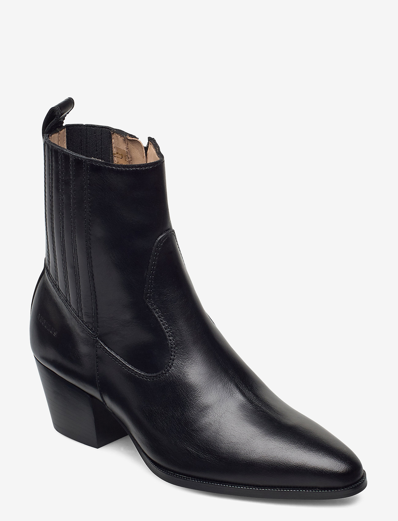 black booties block heel