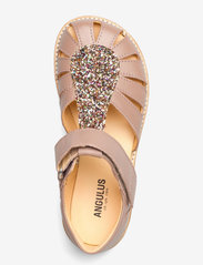 ANGULUS - Sandals - flat - closed toe -  - remmisandaalit - 1433/2488 make-up/ multi glitt - 3
