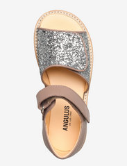 ANGULUS - Sandals - flat - open toe - clo - remmisandaalit - 1433/2485 make-up/silver glitt - 3