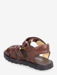 ANGULUS - Sandals - flat - open toe - op - remmisandaalit - 1547 dark brown - 2