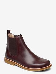 Booties-flat - with elastic - 1836/046 DARK BROWN/D. BROWN