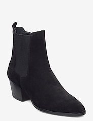 Booties - Block heel - with elas - 1163/019 BLACK/BLACK
