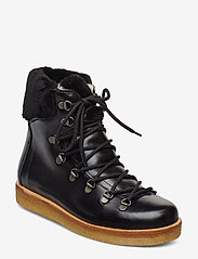 Boots - flat - with laces - 1835/2014 BLACK/BLACK LAMBSWOO