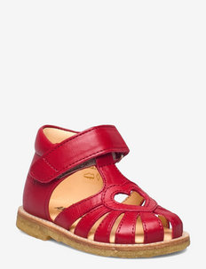 Sandals - flat - closed toe -  - sandaler med rem - 1412 red