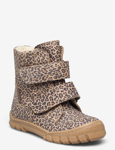 Boots - flat - with velcro - kengät - 2185/2045 leopard/mustard