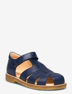 Sandals - flat - closed toe -  - sandały z paskiem - 1413 blue