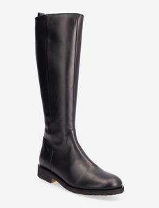 Boots - flat - langskaftede støvler - 1605/001 black basic/black