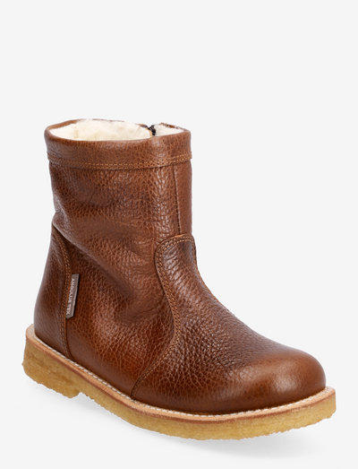 Boots - flat - with zipper - winterlaarzen - 2509 cognac