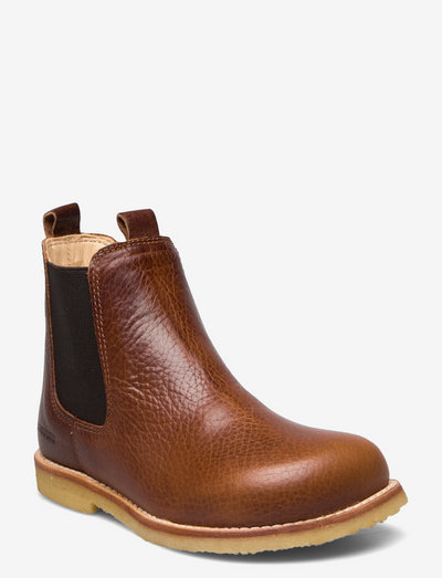 Booties - flat - with elastic - boots - 2509/002 medium brown/medium b