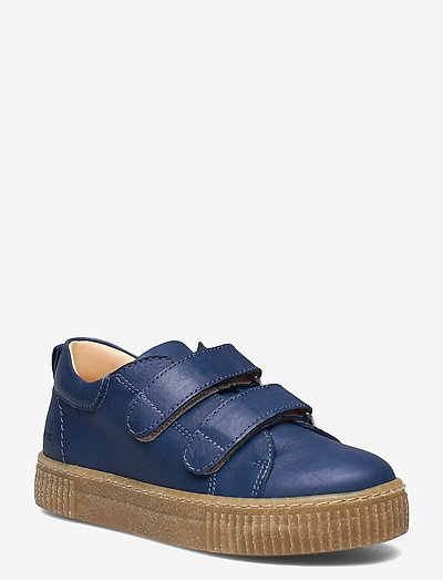 Shoes - flat - with velcro - niedriger schnitt - 1413 blue