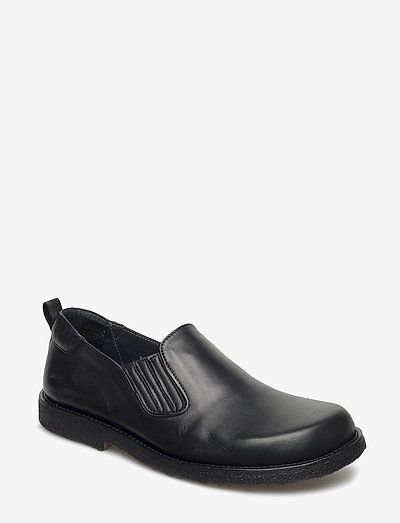Shoes - flat - with elastic - flade sko - 1604/001 black/black