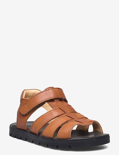 Sandals - flat - open toe - op - strap sandals - 1545 cognac