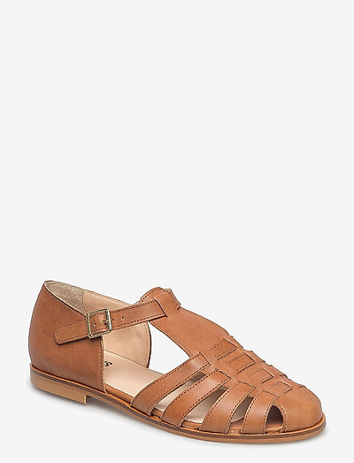 Sandals - flat - closed toe - op - flache sandalen - 1789 tan