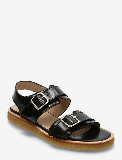 Sandals - flat - open toe - op - flache sandalen - 1835 black