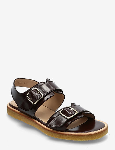 Sandals - flat - open toe - op - matalat sandaalit - 1836 dark brown