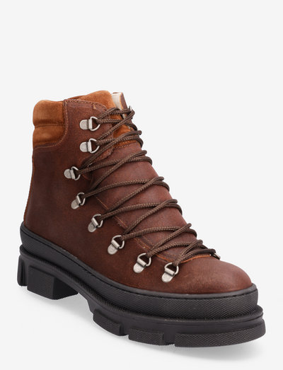 Boots - flat - with laces - kängor - 2101/1166 cognac
