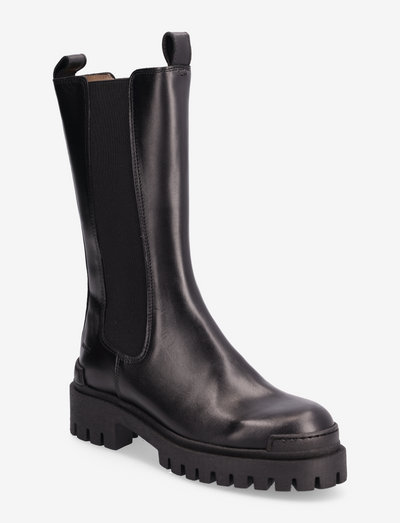 Boots - flat - chelsea stila zābaki - 1605/001 black basic/black