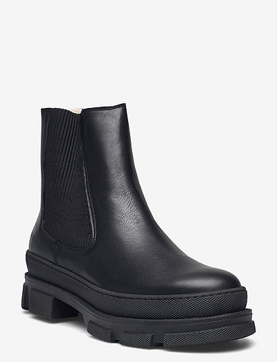 Boots - flat - chelsea stila zābaki - 1604/019 black/black