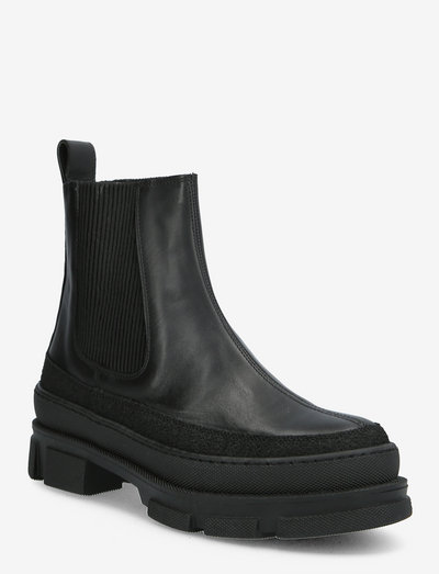 Boots - flat - chelsea stila zābaki - 1321/1605/019 black/black/blac
