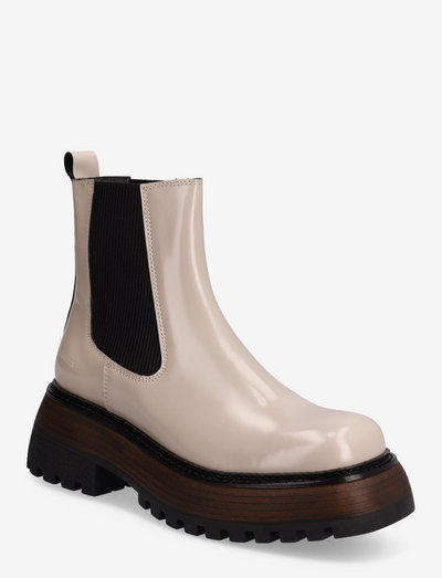 Boots - flat - chelsea boots - 1402/019 beige/black