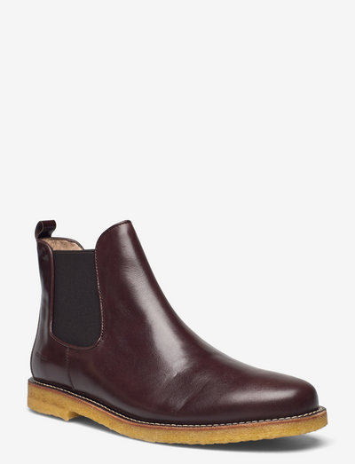 Booties - flat - with elastic - chelsea boots - 1836/002 dark brown/dark brown