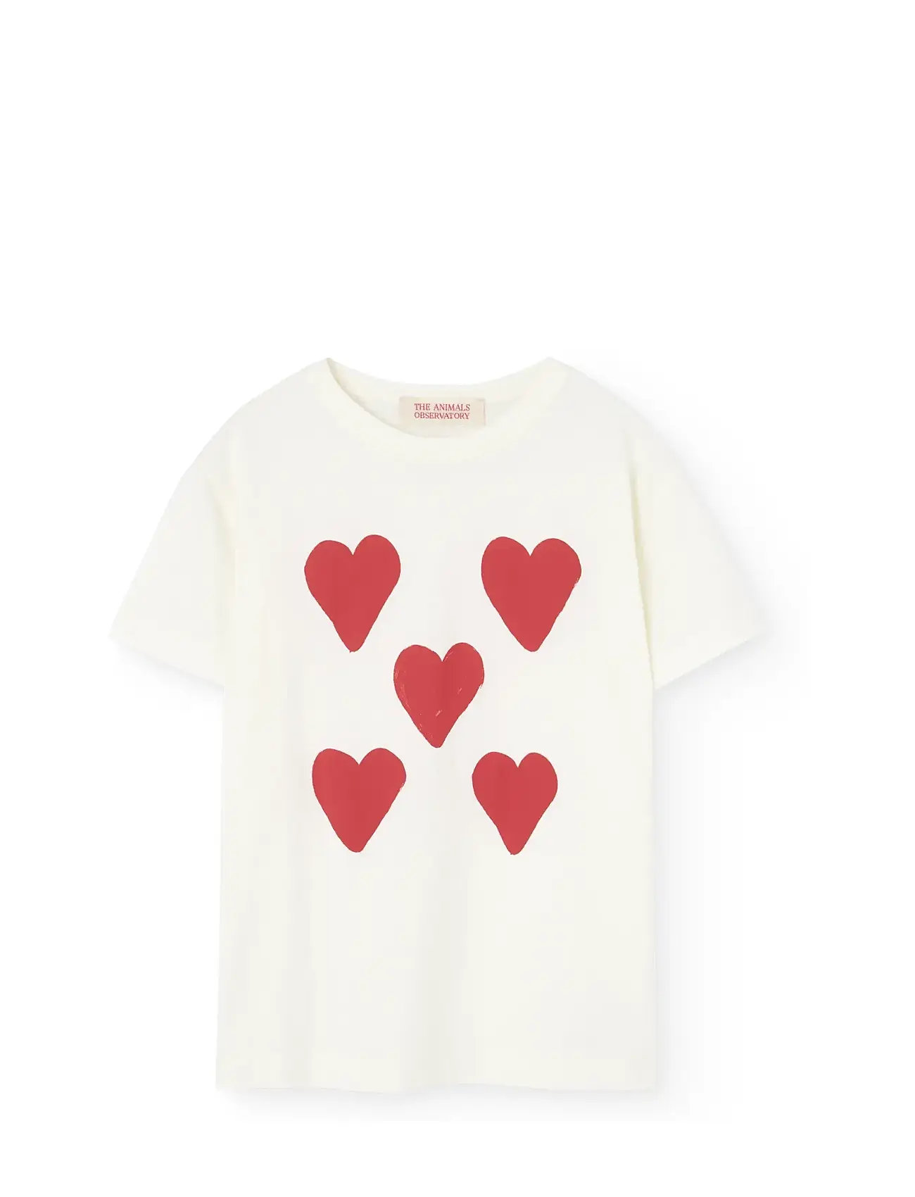 THE ANIMALS OBSERVATORY Hearts Weiß Rooster T-Shirt Cream - 10 Y - Kinder